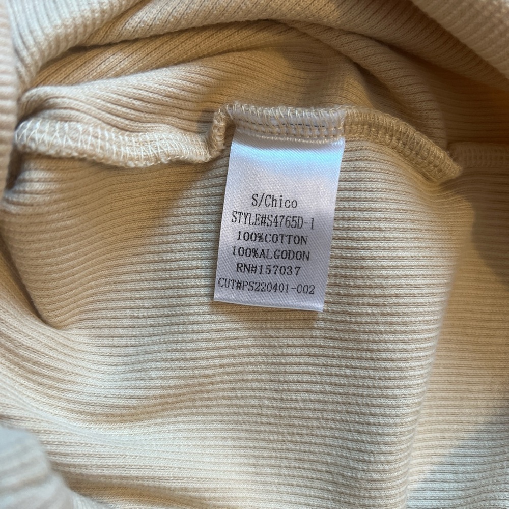 SALTY Beige Ribbed Tank Midi Dress | Size Small - Picture 6 of 7